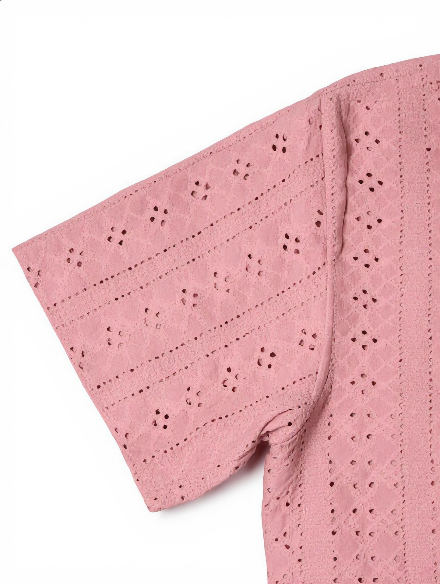 Openwork Camp Collar Shirt
