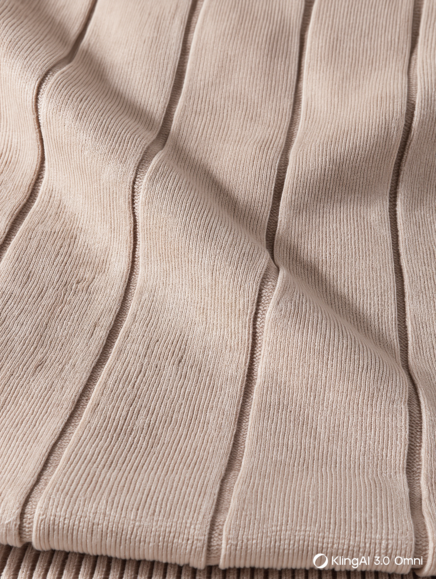 Textured ribbed knit t-shirt